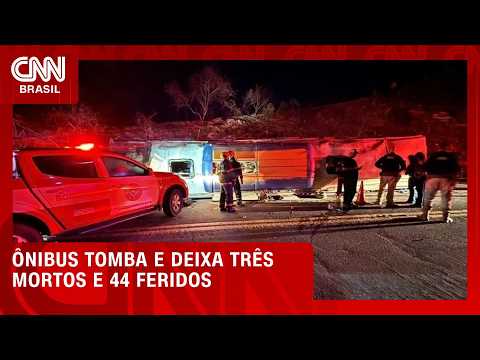 Três pessoas morrem em acidente com ônibus no ES; 44 ficaram feridas | CNN NOVO DIA