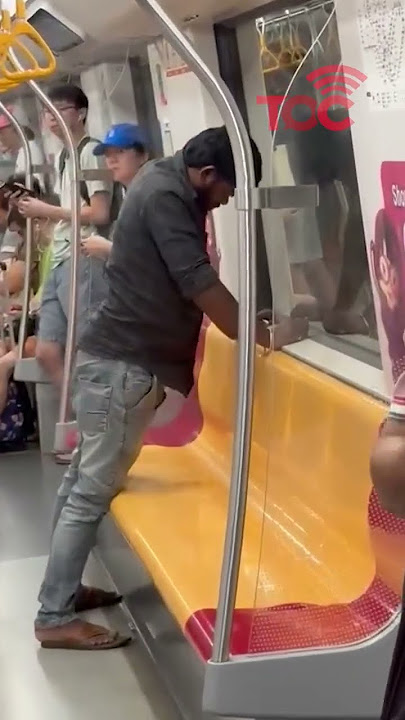 Man allegedly urinating on public train