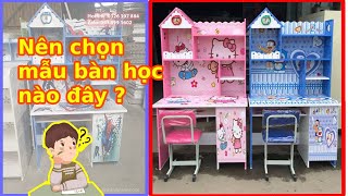 10+ mẫu bàn học sinh có giá sách bằng nhựa
