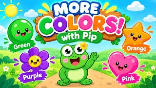 More Colors with Pip | Green Purple Orange Pink for Kids screenshot 3