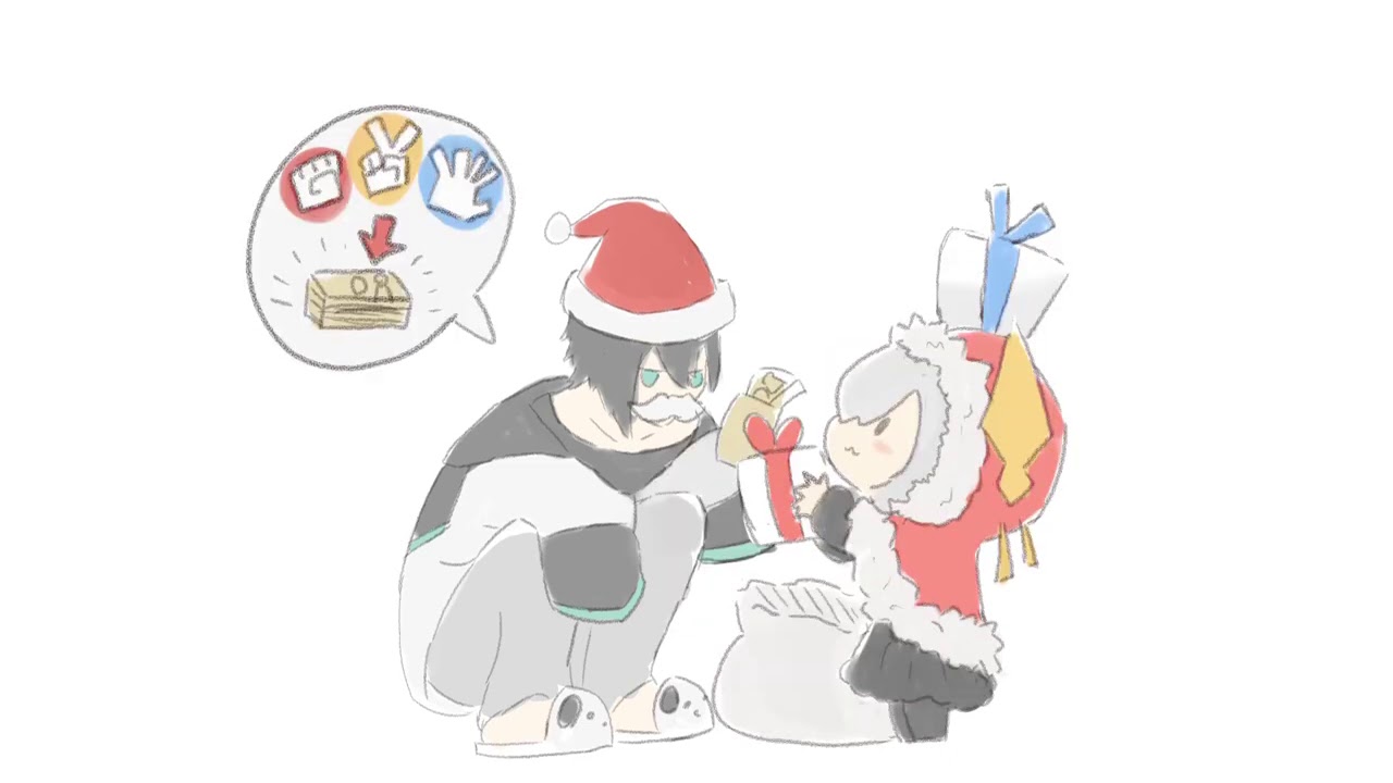 サンタ・アルマル【アルス・アルマル】【相羽ういは】【黛 灰】【エクス・アルビオ】【にじさんじ】【手描き】