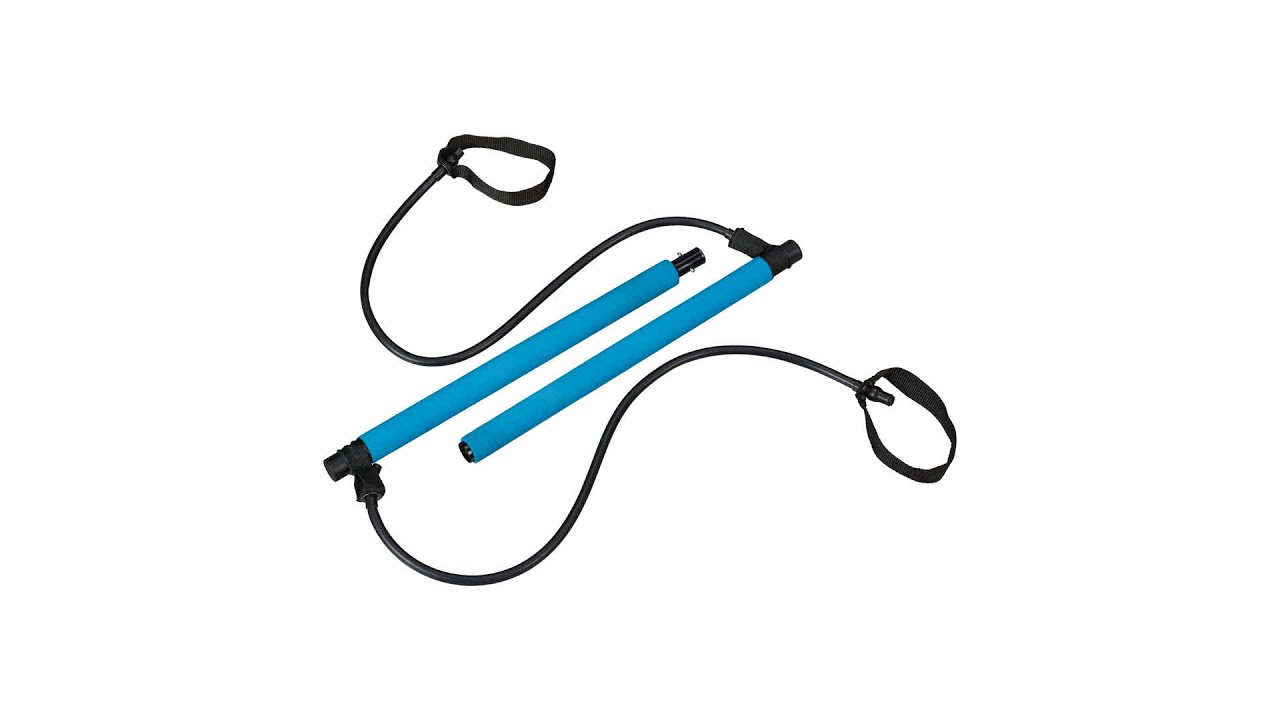 COFOF Pilates-Stangen-Set Mit Widerstandsbändern – Verstellbar, Inkl. Tasche, Für Zuhause & Unterwegs