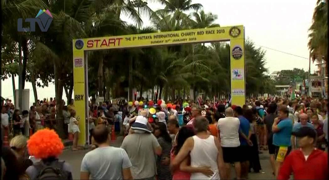 Hundreds race their beds to the finish line in Thailand