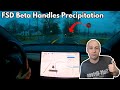 I Used Tesla's Full Self Driving Beta at Night in Light Snow and Rain, and It Did Pretty Well!