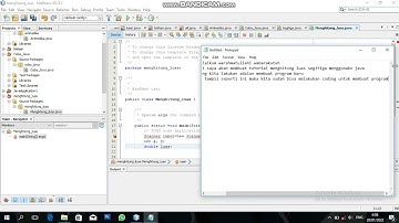PROGRAM JAVA MENGHITUNG LUAS SEGITIGA