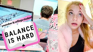 COLLEGE WEEK IN MY LIFE: balancing youtube and school, working out, big/little prep