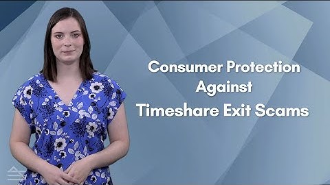 Consumer Protection against Timeshare Exit Scams
