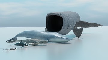Sea Monsters Size Comparison | 3D Animation Comparison