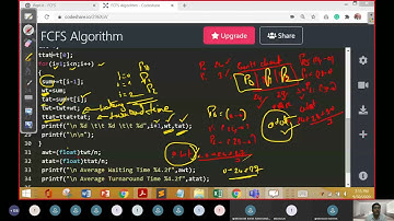 26  OS CPU Scheduling FCFS implementation in C Programming with example
