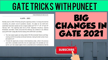 Big Changes In Gate 2021 l IIT Bombay