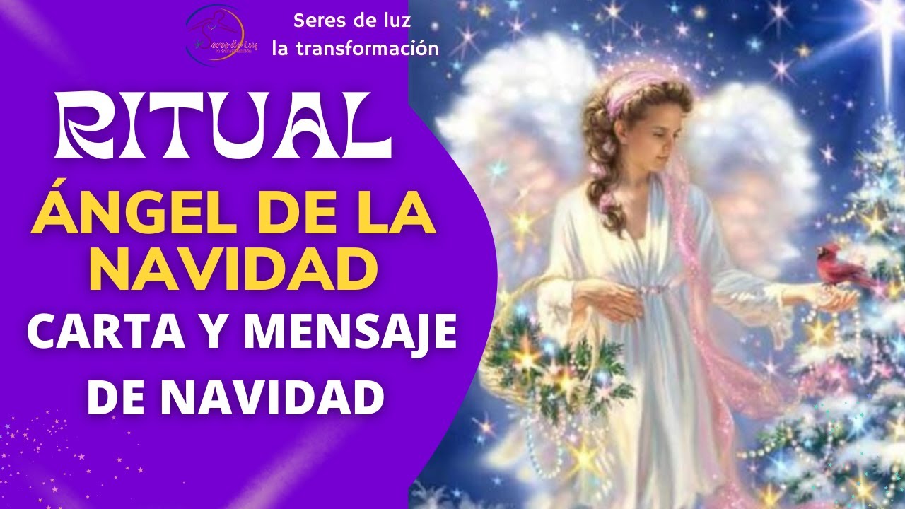 ÁNGEL DE LA NAVIDAD carta Ángel de la navidad MENSAJE Ángel de la