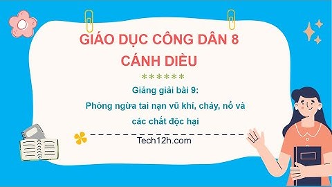 Giảng bài 9: Phòng ngừa tại nạn vũ khí, cháy, nổ và các chất độc hại | Bài giảng GDCD 8 Cánh diều