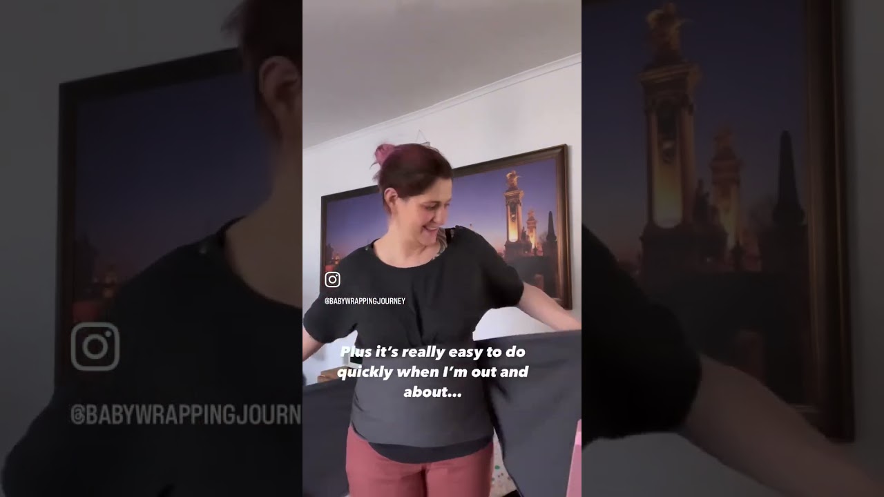 FRONT WRAP CROSS CARRY- this has become my favourite while baby wrapping.