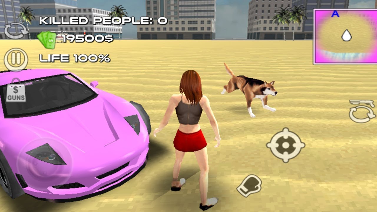 Miami Crime Simulator Girl - Open World Game (by MiamiCrimeGames) Android Gameplay [HD]