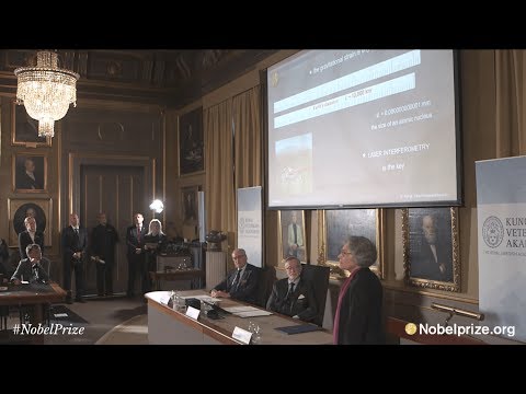 Announcement of the Nobel Prize in Physics 2017