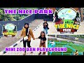Diandra liburan ke The Nice Park Bandung ada Playground dan Mini zoo sama kasih makan kelinci