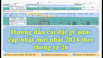 🎁19. Hướng dẫn cài đặt gCadas cập nhật mới nhất 2024 theo thông tư 26 cho phần mềm Microstaion v8i.