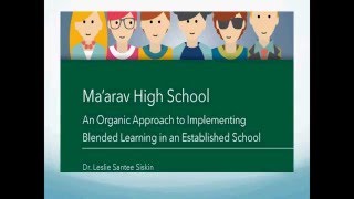 Webinar on AVI CHAI Online/Blended Learning Case Studies