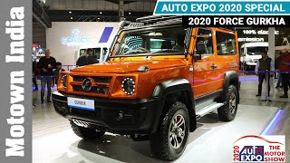 2020 Force Gurkha with new BS VI engine | Auto Expo 2020 | Motown India