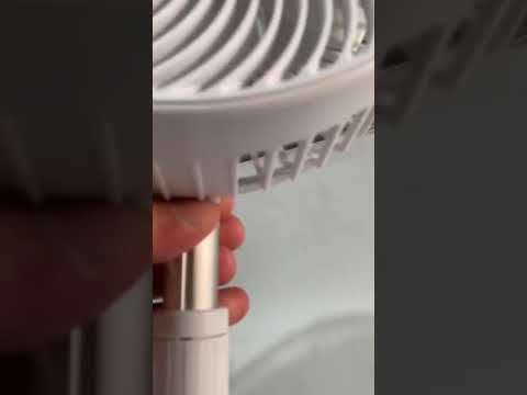 Настільний вентилятор на акумуляторі usb юсб телескопічний портативний для дому 7200mAh діаметр 20 см, видео 1