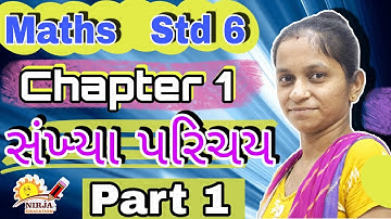 Maths Std 1  સંખ્યા પરિચય  Part 1  |  chapter 1   Sankhya Parichay   ganit   dhoran 6   Prakaran 1