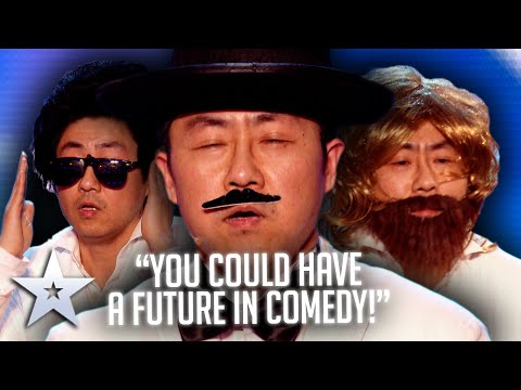Impressionist Jenson Zhu is AWFULLY FUNNY! | Audition | BGT Series 8