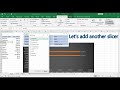 Excel | Use pivot table slicers to filter