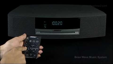 Bose Wave Music System - How to store a Radio Station to Memory as Preset