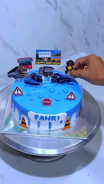 kue bus telolet #shortvideo #cake #basuri