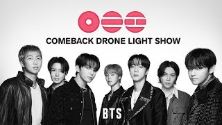 BTS Comeback drone light show on 27th March 2026 |#bts |#exited🥰