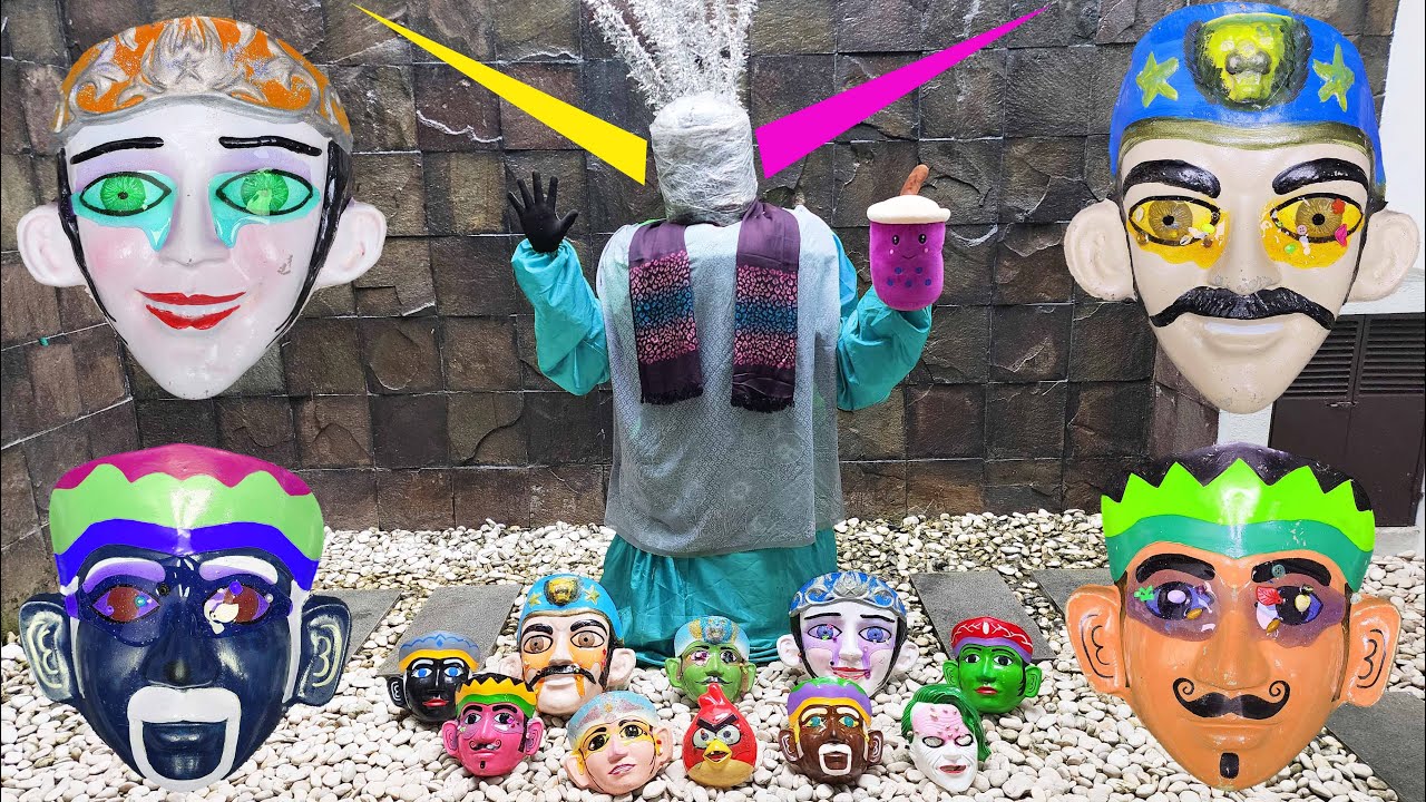 Yuk Temukan Cuci Bersih Kepala Ondel Ondel Pak Kumis Tertutup Jelly Slime Sambil Minum Boba 777