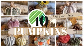 10 High End Dollar Tree Pumpkin Crafts | 10 Dollar Tree Foam Pumpkin Crafts
