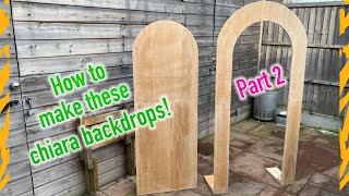Party Backdrop part 2 DIY Folding Chiara