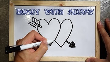 How to Draw a Heart with Arrow Step by Step – Easy Drawing Tutorials for Beginners & Kids