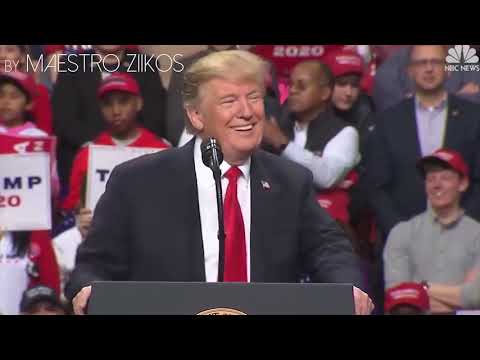 特朗普翻唱刚好遇见你。Trump's cover just met you.
