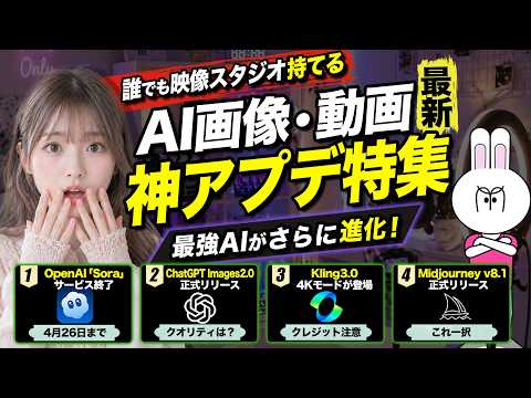 【緊急】Sora終了で時代が変わる…AI動画の覇権が完全に入れ替わりました【最新AIニュース】