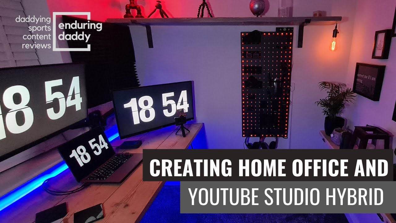 How to create a home Youtube Studio/Office Hybrid
