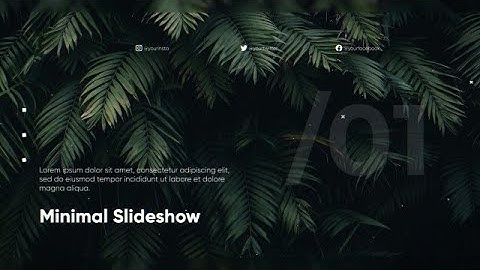Inspiring Minimal Slideshow Premiere Pro Templates