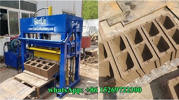 QT4-30 diesel engine hydraulic concrete block machine, paving brick maker in Haiti
