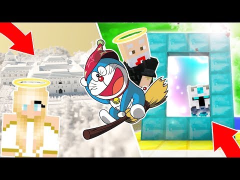 PORTAL BARU KE DIMENSI MALAIKAT SURGA PUNYA DORAEMON NYATA DI MINECRAFT! - MVLOG #41