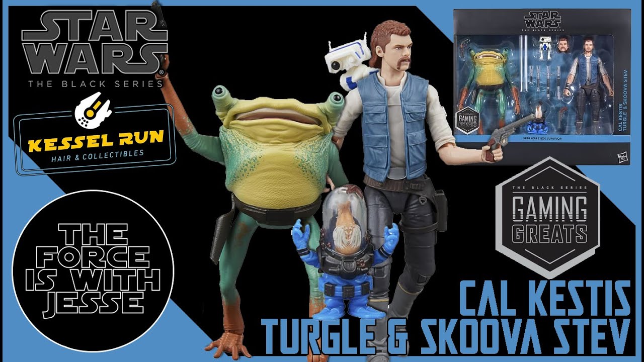 CAL KESTIS, TURGLE & SKOOVA STEV - STAR WARS THE BLACK SERIES