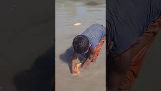 Amazing Boy Catching Fish By Hand #fishing