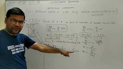 Centroid,Incentre,Excentres(Video-4) 2DCoordinate geometry (CBSE,ISC/NDA/UP SEE/IIT JEE)