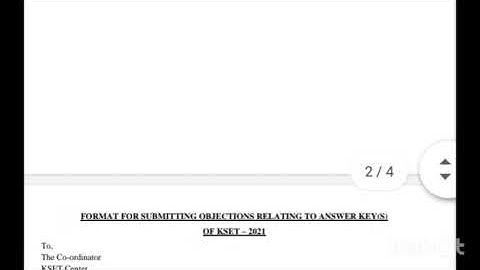K-SET update 2021/How to Fill Objection Form For paper 1&2