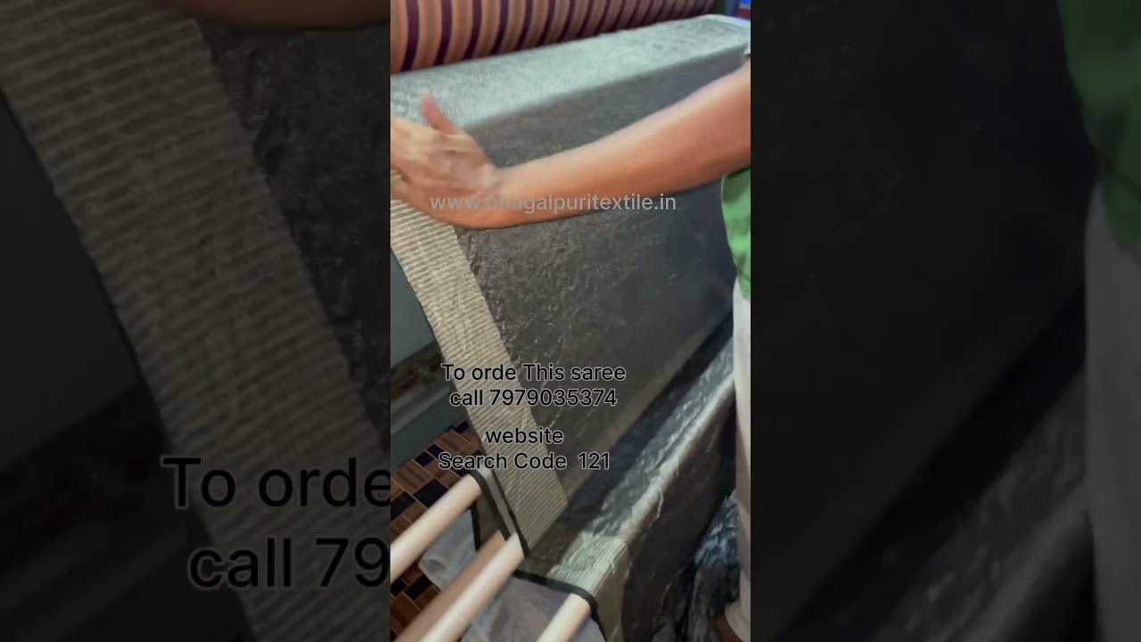 Tissue Linen Balck Saree || Bhagalpuri Linen Saree Manufacture || 