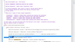 SPRING MVC  FRAMEWORK @SCOPE ANNOTATION SINGLETON Wealth