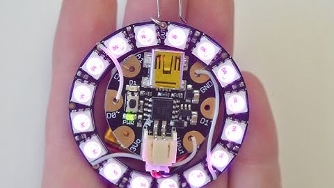 GEMMA Hoop Earrings - NeoPixel Ring Pendant