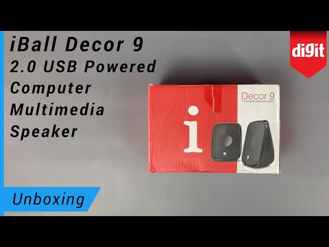 iBall Decor 9 2.0 Computer Multimedia Speaker Unboxing - YouTube