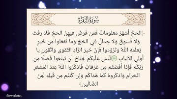 سورة البقرة 197الي 198