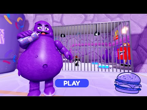 Grimace Barry's Prison Escape! Terrible Obby Walkthrough Full Game Roblox Obby